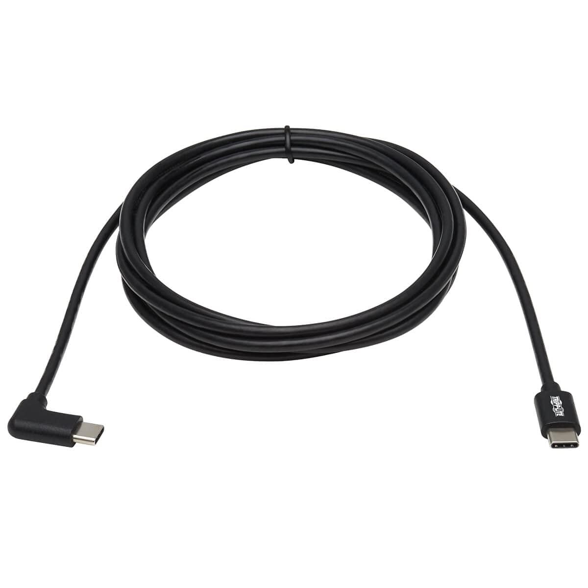 Tripp Lite Tripp Lite USB C Charging Cable USB 2.0 M/M 60W PD Charging Right-Angle 2M (U040-02M-C-RA)
