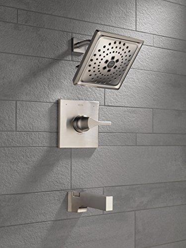 DELTA FAUCET DELTA FAUCET T14474-SS, Stainless Zura Monitor 14 Series H2Okinetic Tub and Shower Trim