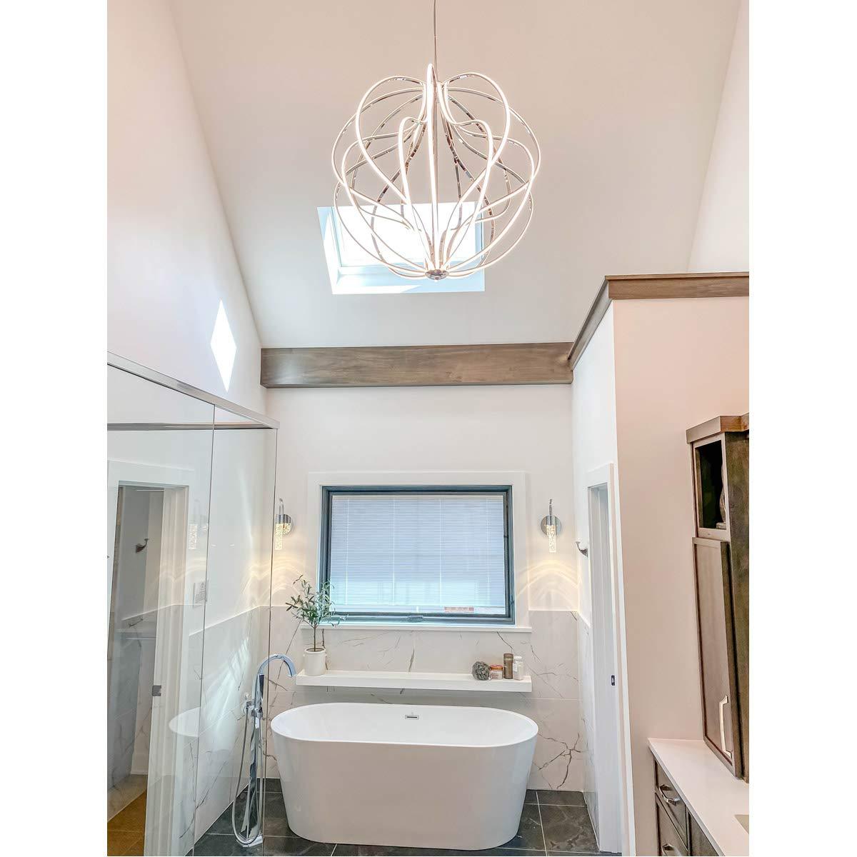 ET2 ET2 Aura-104W 1 LED Pendant-24 Inches Wide by 26 inches high-Polished Chrome Finish