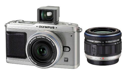 Olympus Olympus PEN E-P1 12.3 MP Micro Four Thirds Interchangeable Lens Digital Camera with 3-inch LCD and Silver 14-42mm f/3.5-5.6 Zuiko Digital Zoom Lens (Silver)