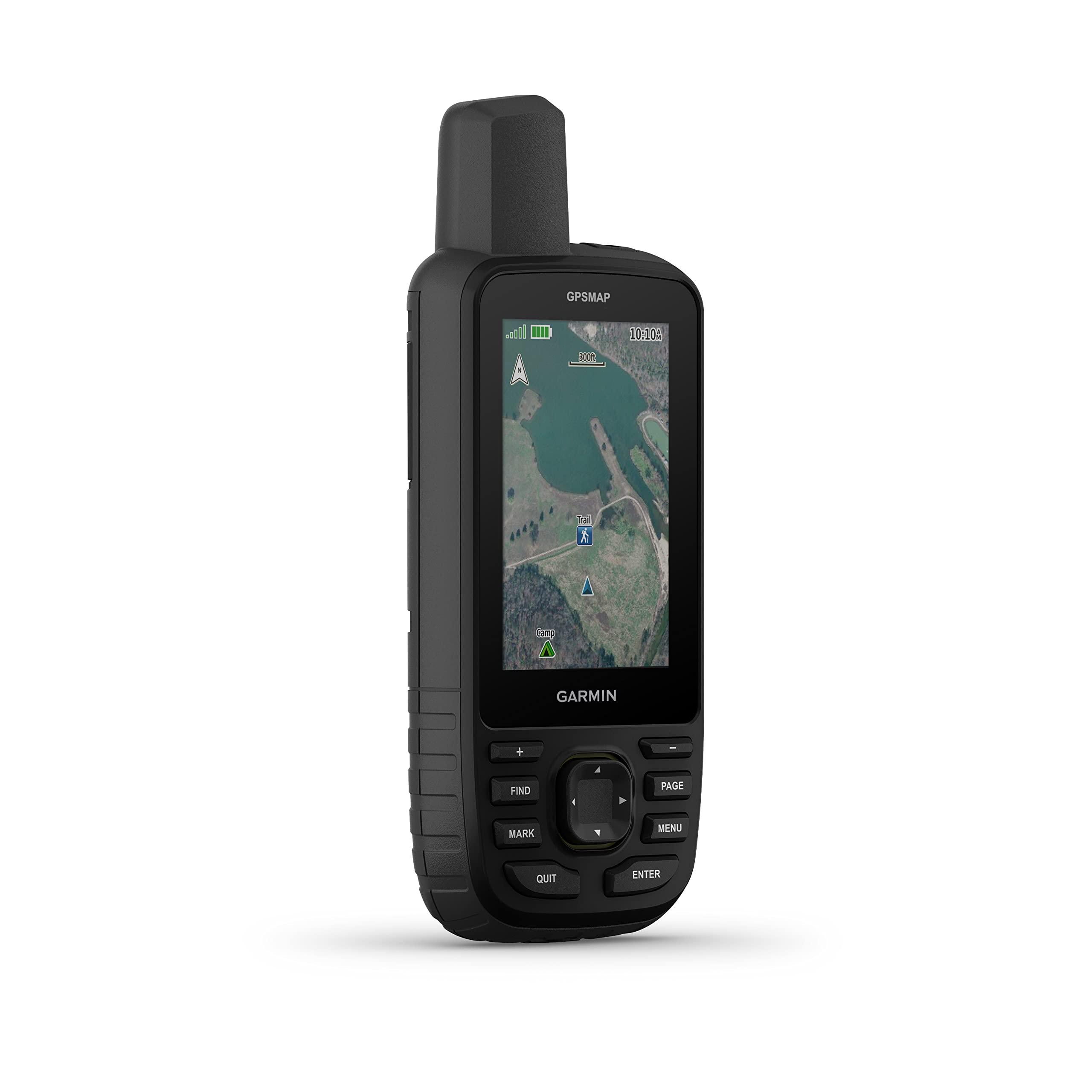 Wearable4U Wearable4U - Garmin GPSMAP 67 Rugged Hiking Handheld, Expanded GNSS Support, 3in Display with Power Pack Bundle