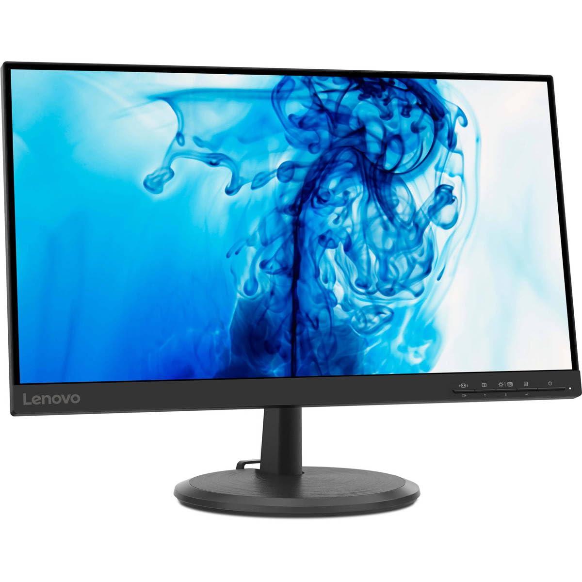 Lenovo Lenovo D22e-20 Monitor, 21.45 FHD Display, Customizable Tilt Stand, HDMI and VGA Ports, 250 Cd/m Brightness, Flicker-Free, 75Hz Refresh Rate, AMD FreeSync, Raven Black