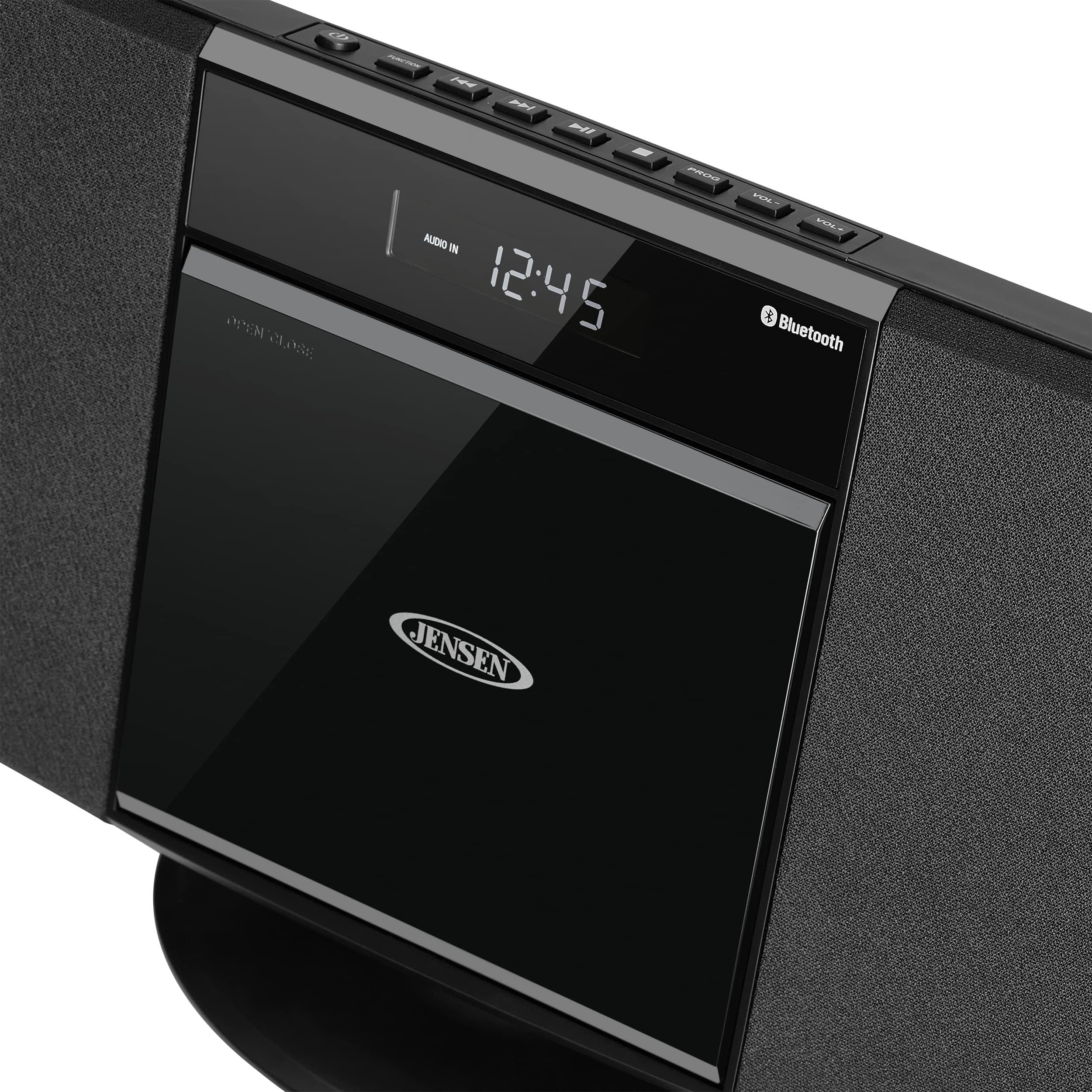 Jensen JENSEN JBS-300 Wall Mountable Bluetooth Music System with MP3 CD Player/Digital AM/FM Stereo Reveiver and Remote Control