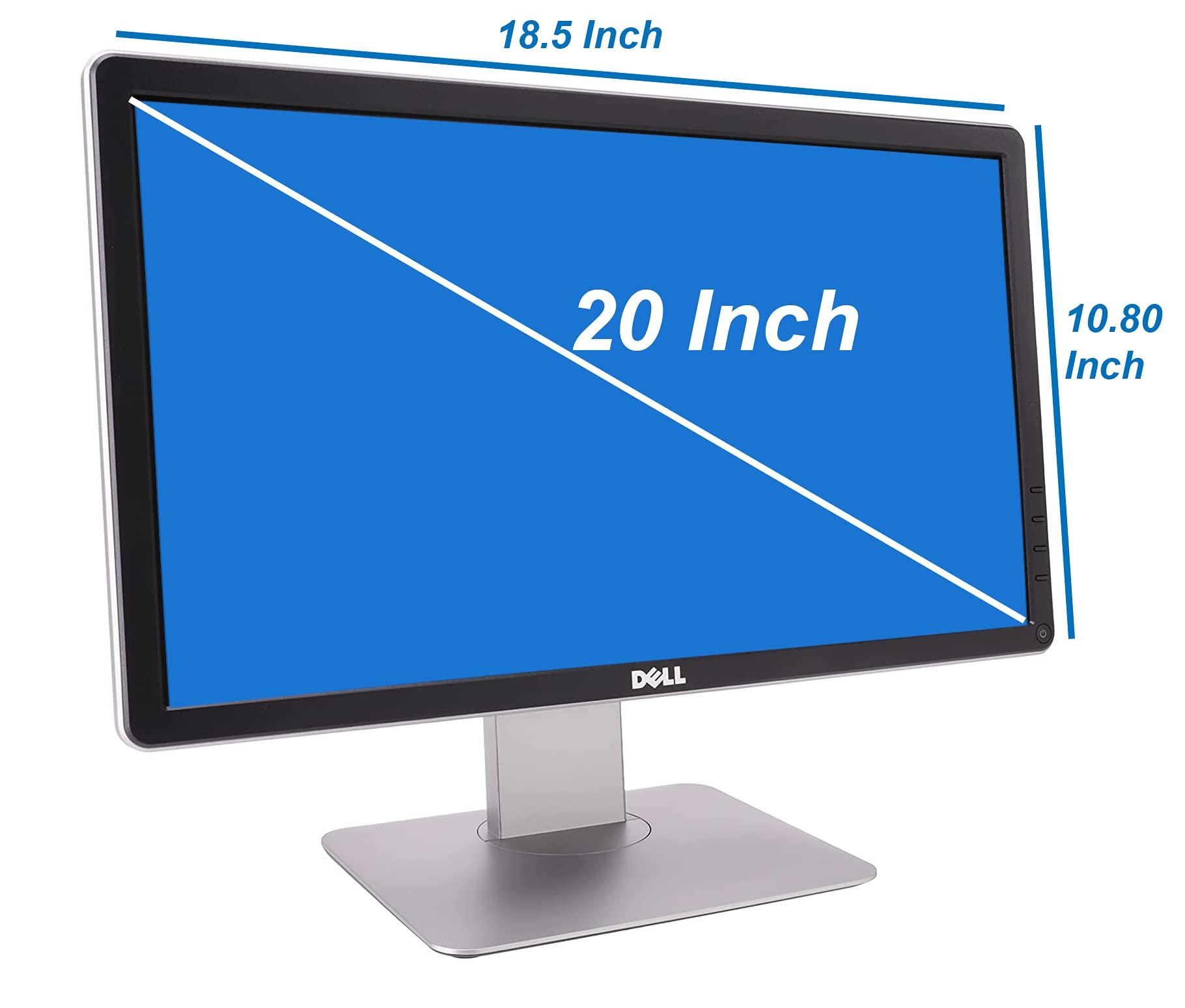 Dell Dell P2014HT Widescreen 20 inch LED Monitor, VGA, Display Port, DVI, 16.7 Million Colors, 178 Degree Viewing Angle, Built-in USB Hub, HD at 60Hz, 8ms Response time (Renewed)
