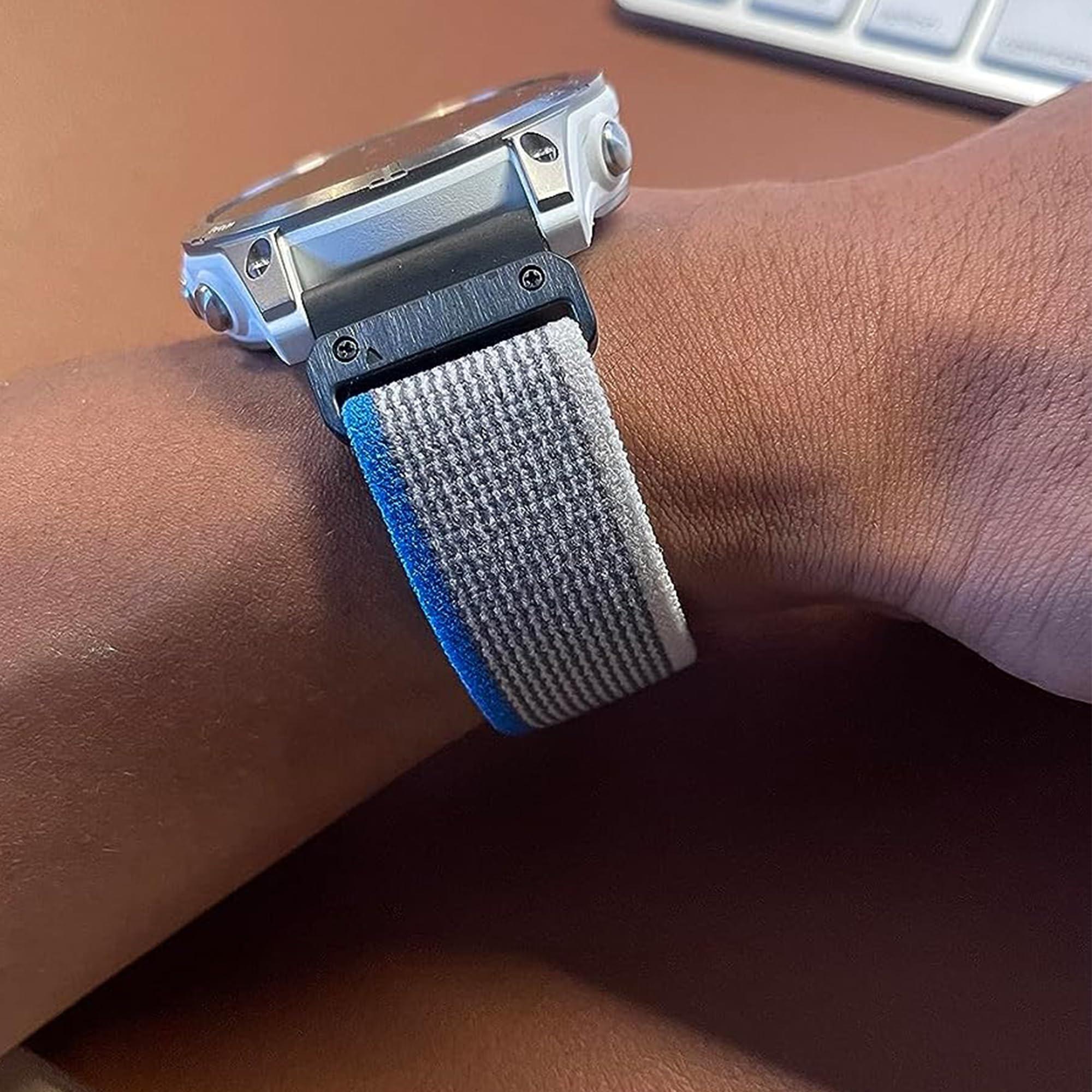 Zeit Diktator Zeit Diktator 26mm Quickfit Watchbands Compatible With Garmin Fenix 8 51mm 7x 6x Pro Tactix 7 pro 5x plus Enduro 3 2,Alpine Loop Nylon Watch Bands For Fenix 3/3HR MK2 Delta For Men-Large