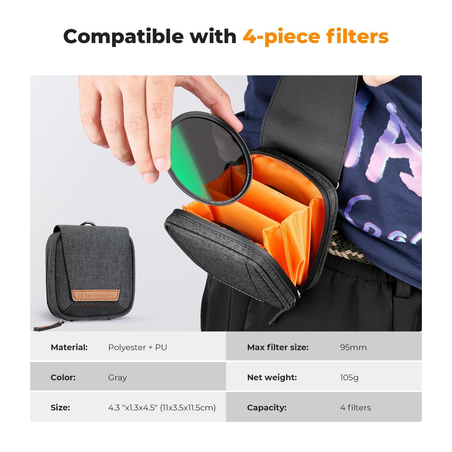 K&F Concept K&F Concept 55mm Magnetic CPL+ND8+ND64+Magnetic Basic Ring+Lens Cap Camera Lens Filters Kit (5 Pack) -Optical Glass Polarizing Neutral Density Filters Kit with 28 Multi-Layer Coated (Nano-X Series)