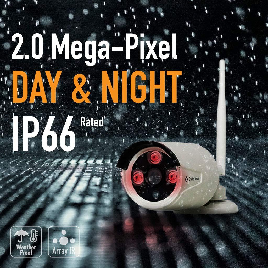 Crystal Vision Technology [New Upgrade] Crystal Vision CVT-20WB 3MP Wireless HD Camera Add-on/Replacement (Button Type) for CVT804A/CVT808A/CVT808N