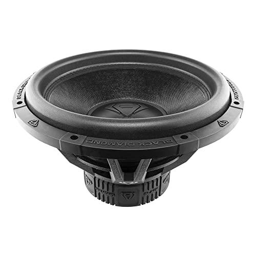 DS18 Black Diamond DIA-T15.2D 15 Inches Car Audio Subwoofer 2000 Watts 3" Dual Voice Coil 2+2 DVC 2 Ohm (1 Speaker)