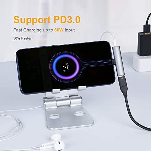 dockteck Product Image USB C Hub Multiport Adapter, Dockteck 7-in-1 USB-C Hub with 4K 60Hz HDMI with USB C to 3.5mm Headphone Audio Adapter, CableCreation 2-in-1 USB C Type-C to Hi-Res