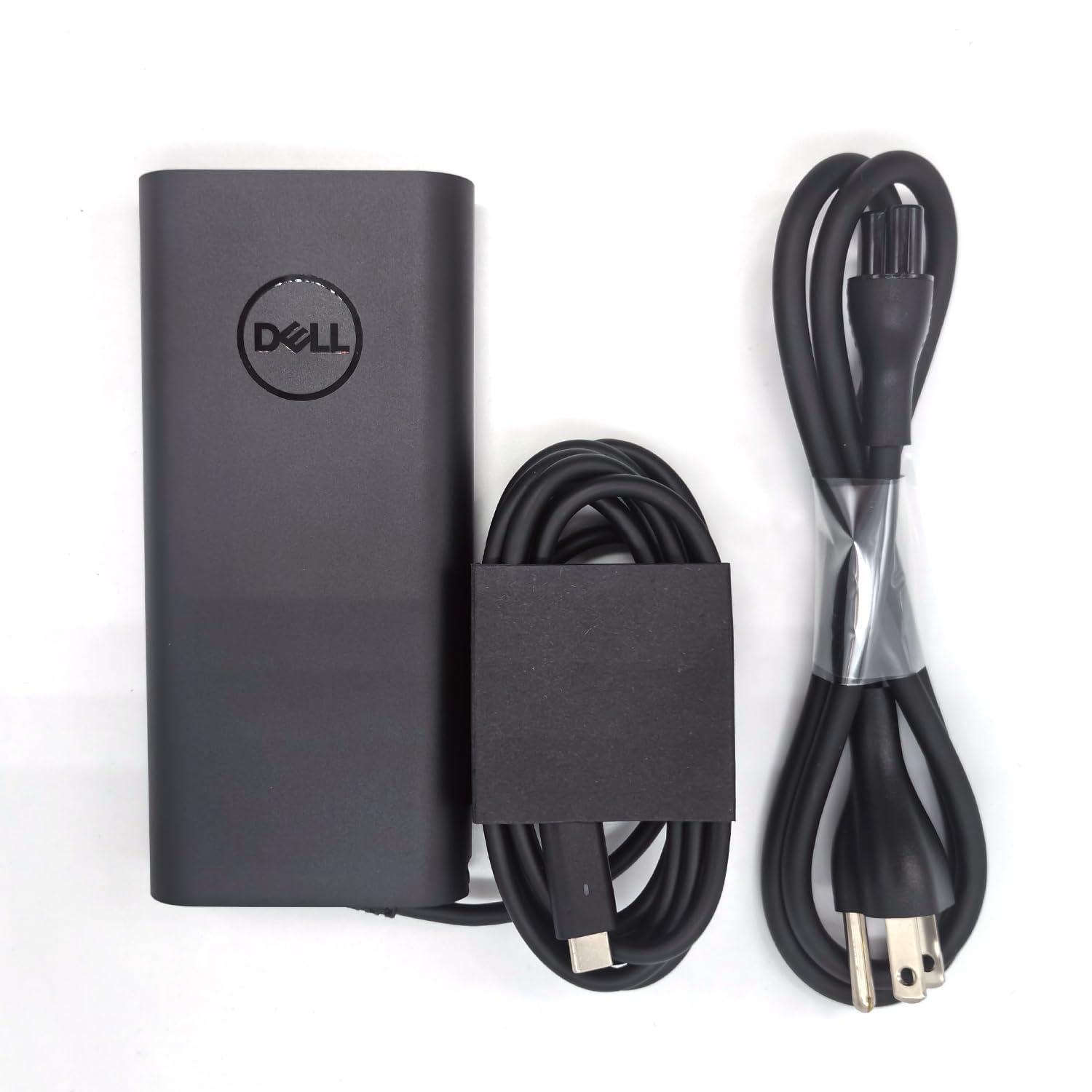 Dell Dell Laptop Charger GAN 130W USB C Type C AC Adapter,Alienware X14 X14 R2, Inspiron 16 Plus 7620 7630, Precision 3470 3480 3570 3571 3580 3581 5470 5480 5570 AC Charger, Balck, HA130PM170