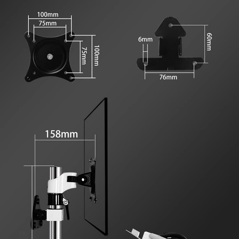 WEBUP WEBUP Wall Mount Keyboard/Monitor Workstation Height Adjustable Keyboard Tray Sit-Stand Keyboard Arm Tray Length: 18in/24in