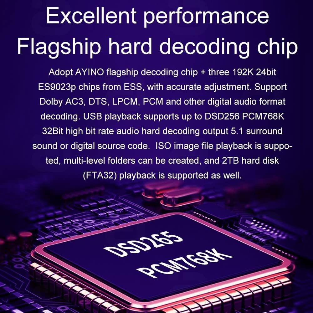 Braveking1 5.1CH Surround Sound Decoder Separator Converter for DTS AC3, 4K 60Hz HDMI 2 in 1 Out, HDCP 2.2 HDR, Digital Analog Audio Video System 192Khz/24Bit, with Bluetooth 5.0 Receiver