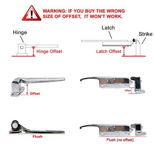 Kason Kason 930 Series Trigger Action Latch and Strike C, 3/4 to 1 1/4 Inch Offset, 10930C00004