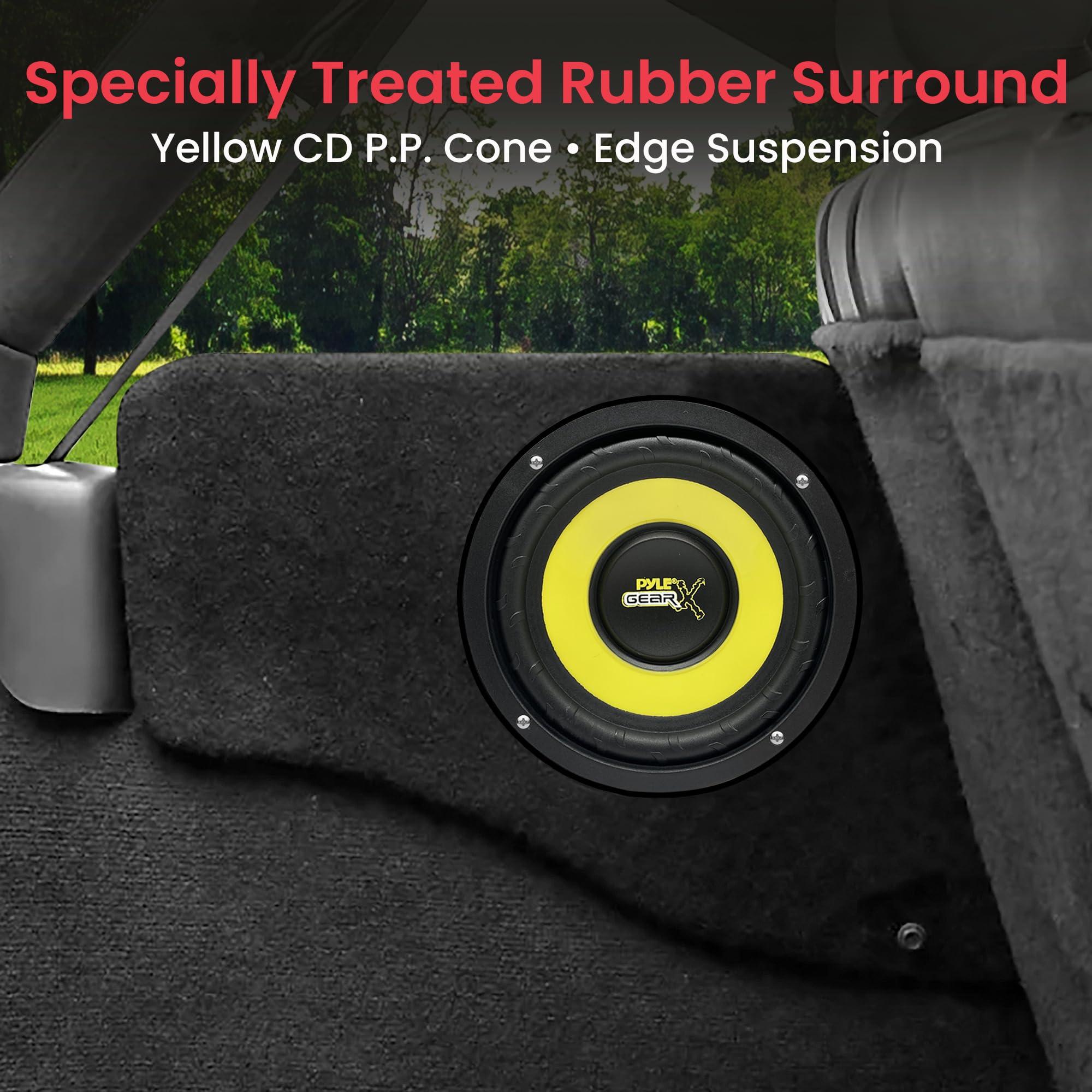 Pyle Pyle Car Mid Bass Speaker System - Pro 5 Inch 200 Watt 4 Ohm Auto Mid-Bass Component Poly Woofer Audio Sound Speakers For Car Stereo w/ 30 Oz Magnet Structure, 2.2 Mount Depth Fits OEM - PLG54