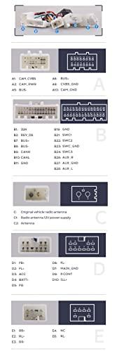 Strpump Strpump 16pin Car Stereo Radio Power Harness Cable Wire Adapter Compatible for Toyota Camry RAV4 Corolla Tacoma Hilux Highlander Yaris Reiz Support OEM Camera USB Non JBL