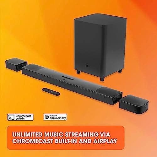 JBL JBL Bar 9.1 - Channel Soundbar System with Surround Speakers and Dolby Atmos, Black