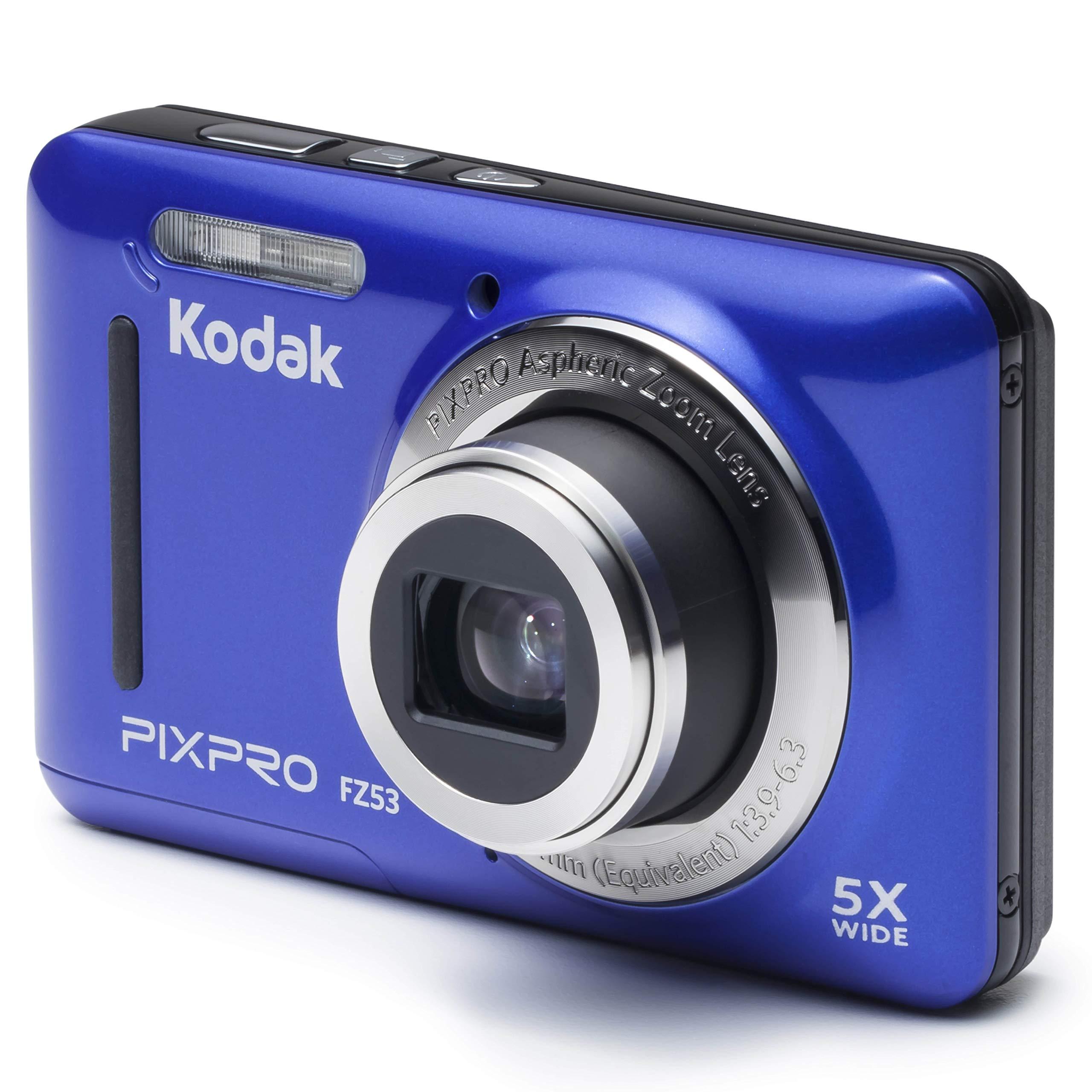 KODAK Kodak FZ53-BL Point and Shoot Digital Camera with 2.7" LCD, Blue