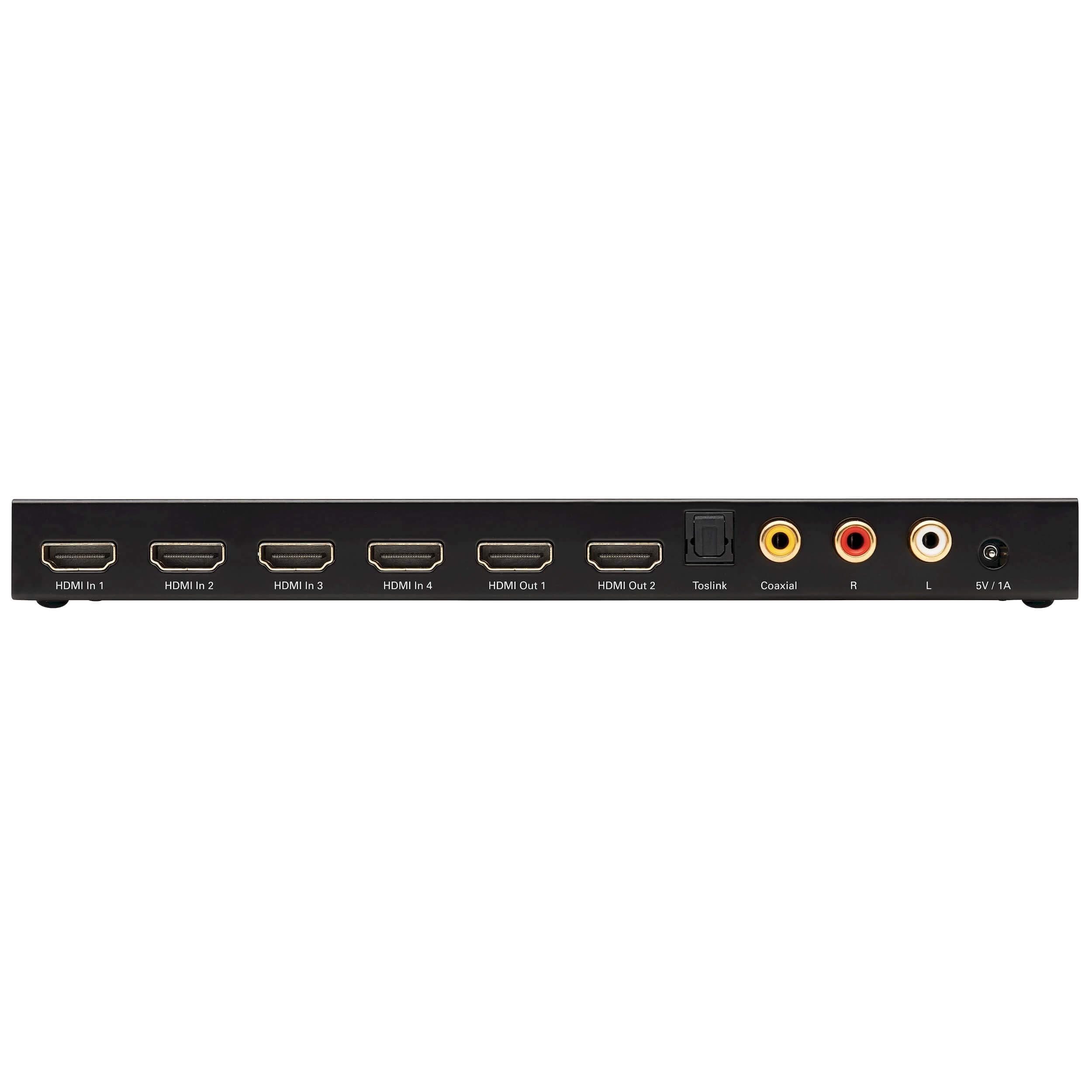 Tripp Lite Tripp Lite 4x2 HDMI Matrix Switch/Splitter with Audio Extractor 4K @ 60Hz (B118-2X4-4K-A)