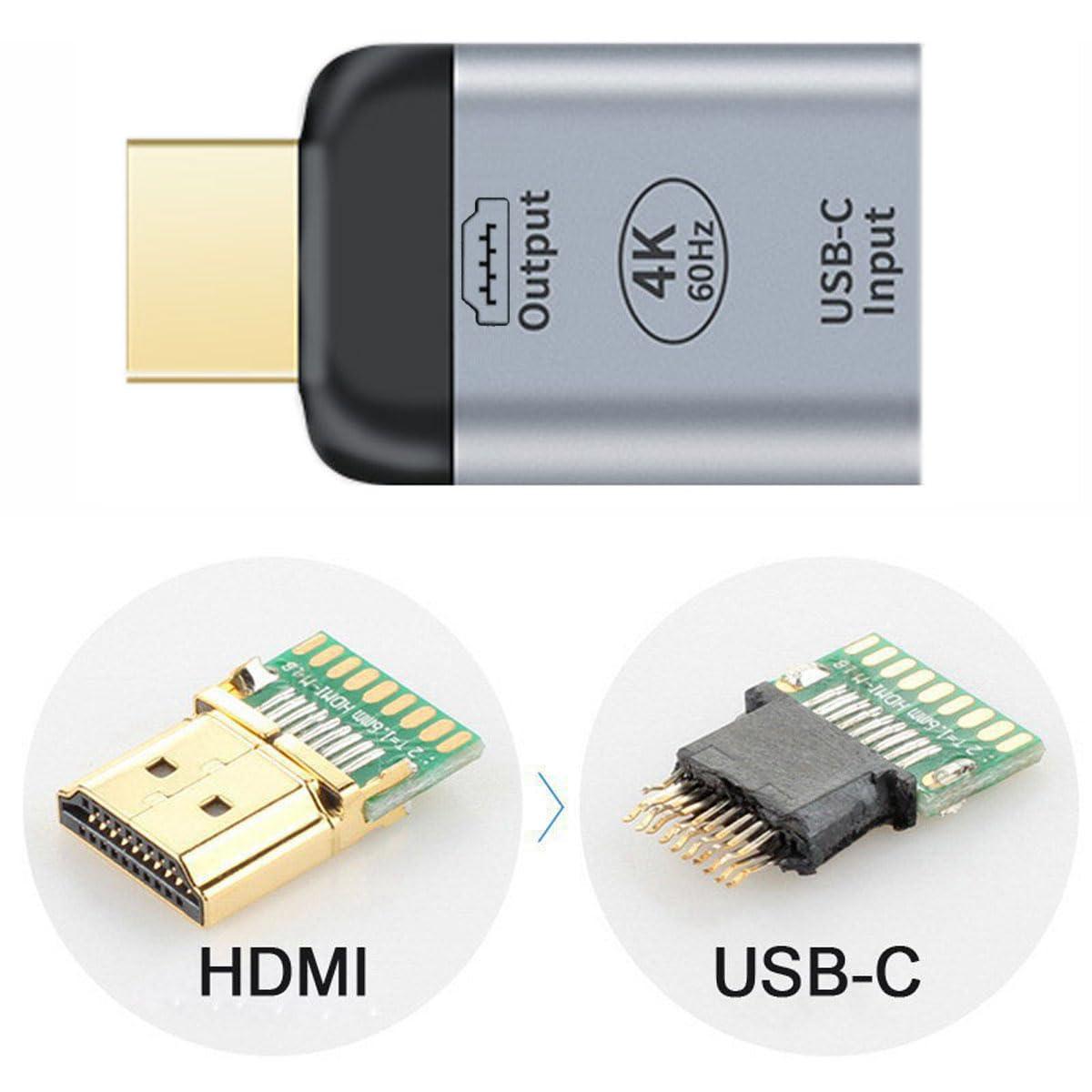 cablecc cablecc USB-C Type C Female Source to HDMI Sink HDTV Adapter 4K 60hz 1080p for Tablet & Phone & Laptop…