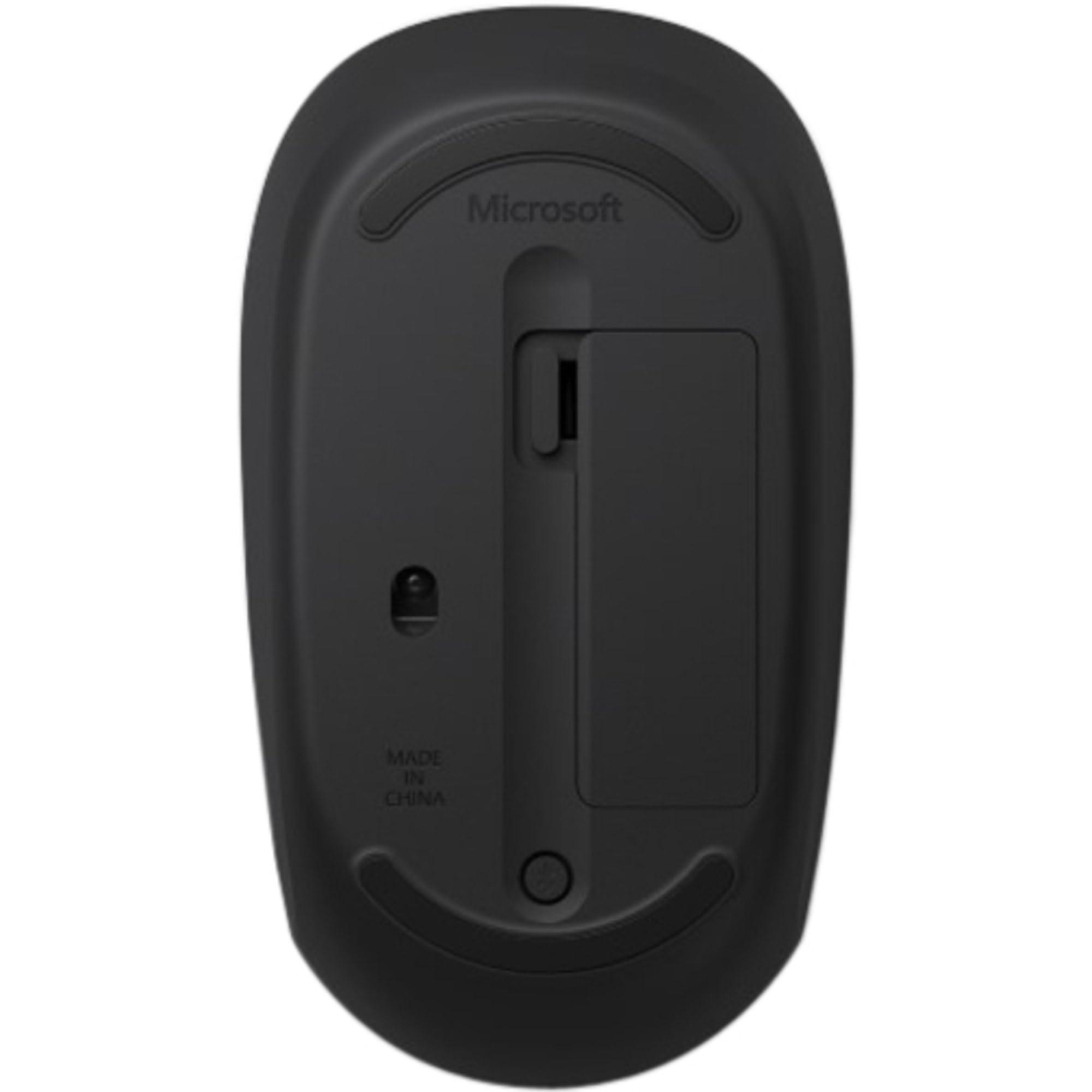 Microsoft Microsoft Bluetooth Mouse - Black. Comfortable design, Right/Left Hand Use, 4-Way Scroll Wheel, Wireless Bluetooth Mouse for PC/Laptop/Desktop, works with for Mac/Windows Computers