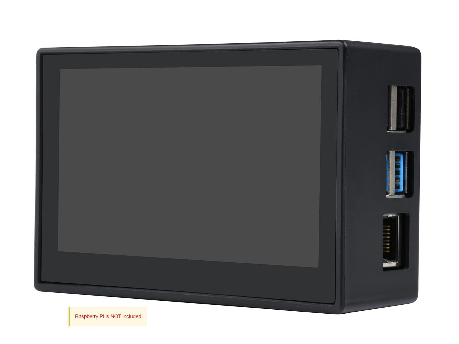 waveshare Waveshare 4.3 Inch Touch Screen DSI LCD with Case for Raspberry Pi 4B, 800480 Resolution Monitor IPS Capacitive Screen Support Raspbian/Ubuntu/Kali/Retropie/WIN10 IoT