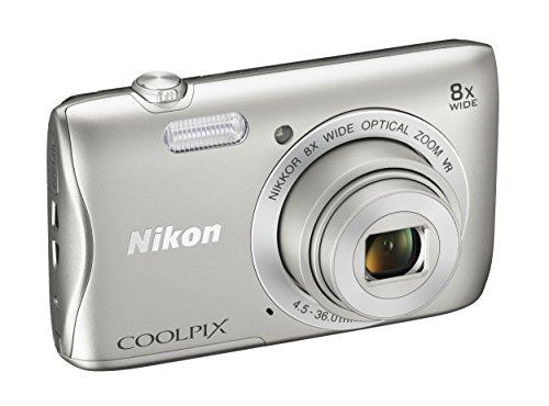 Nikon Nikon COOLPIX S3700 Digital Camera with 8x Optical Zoom and Built-In Wi-Fi (Silver)