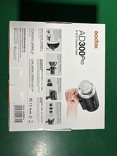 GODOX Godox AD300 Pro Photography Lighting Kit, 2.4G TTL 1/8000s HSS Strobe Light Photography Kit, 0.01-1.5S Recycle Time, 320 Full Power Studio Lighting Kit, Expand Your Capability with Ease(AD300Pro Kit)