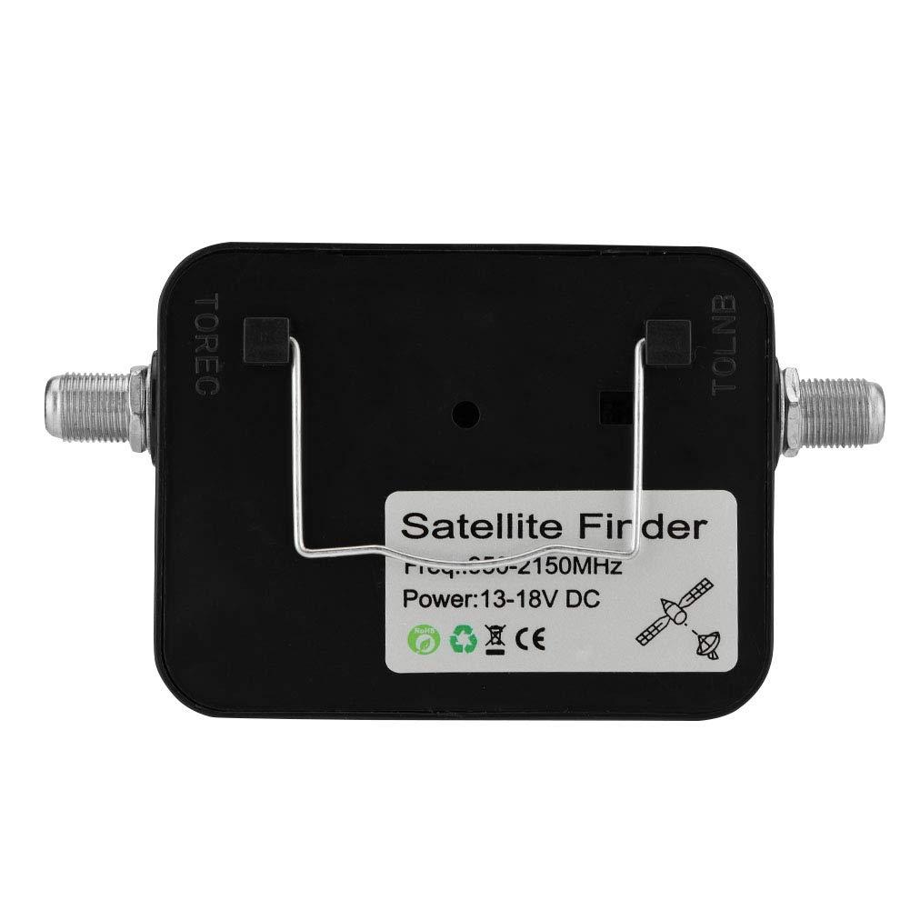 Miskall Satellite Signal Finder Digital Satellite White On Black Abs Mental 9502 Satellite Finder with Black Background and White Sat Finder 13 18V Dc Satellite Finder