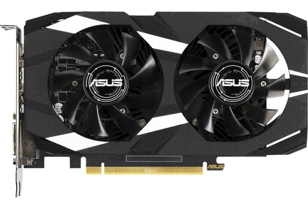 ASUS ASUS GeForce GTX 1650 Overclocked 4GB Dual-Fan Edition VR Ready HDMI DP 1.4 DVI Graphics Card (Dual-GTX1650-O4G)
