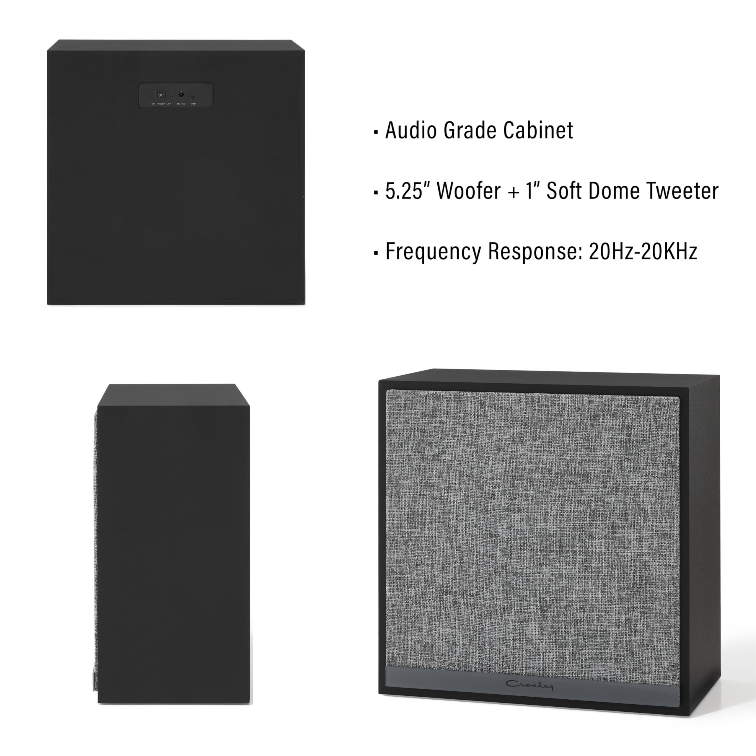 Crosley Crosley CR3111A-BK Cadence Cube Bluetooth Speaker, Black