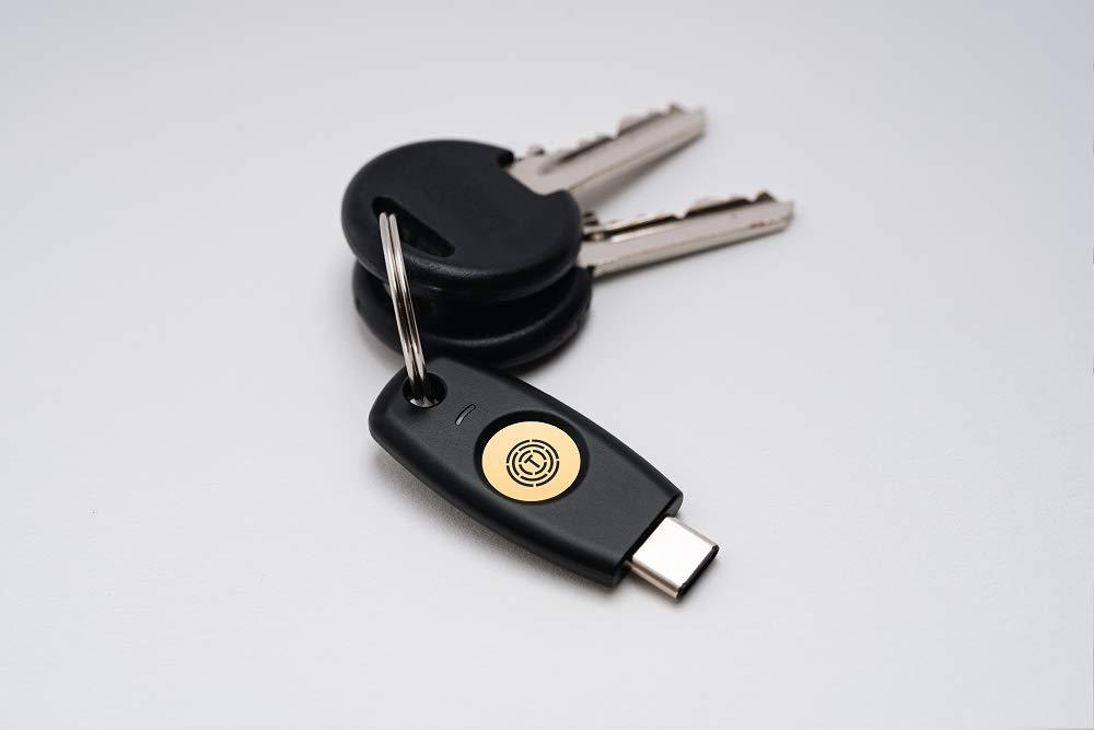 Trustkey FIDO2 U2F Security Key Passkey Two-Factor Authentication (2FA) USB Key Pin+Touch (Non-Biometric) USB-C Type TrustKey T120