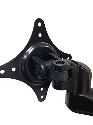 HomeConcept Wall Mount Monitor Arm - Support Your Two Monitors at The Correct Height for Ergonomic Comfort (Standard, Single Screen, Black)