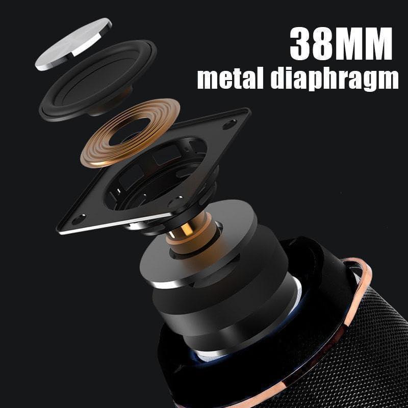 THE PERFECT PART THE PERFECT PART Bluetooth Speaker - Portable Bluetooth Speakers with Charging Cable, Wireless Speakers with Bluetooth, Waterproof Speaker with Shoulder Strap, Outdoor Mini Bluetooth Speaker