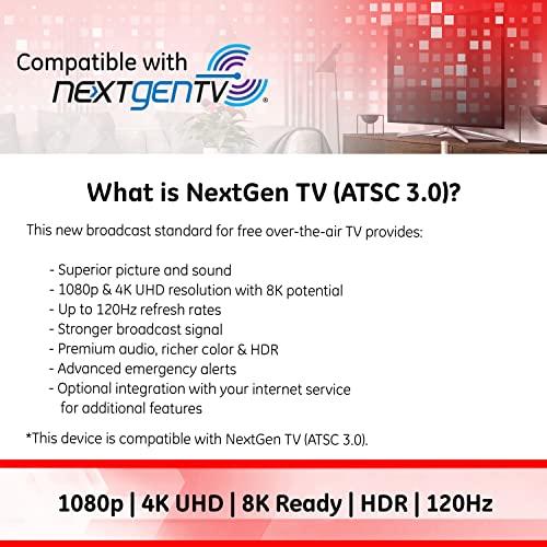 GE home electrical GE Outdoor HD Digital TV Antenna, Long Range Smart TV Antenna, Supports 4K 1080P HD Smart TV VHF UHF, J Mount Included for Attic or Outdoor, Weather Resistant, 29884