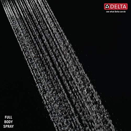 DELTA FAUCET Delta Faucet Dryden 14 Series Single-Function Shower Trim Kit with Single-Spray Touch-Clean Shower Head, Polished Nickel, 2.0 GPM Water Flow, T14251-PN-WE (Valve Not Included)