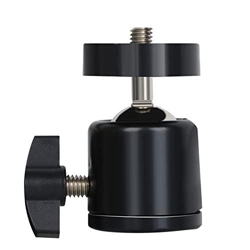 EOTO LIGHT Hot Shoe Mount Adapter, 18 inch Ring Light Accessories, 1/4" Mini Ball Head Ring Light Adapter for Cameras, Camcorders, Smartphone, Gopro, LED Video Light