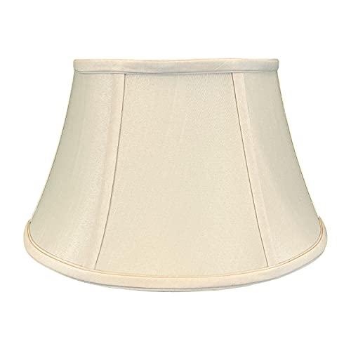 Royal Designs, Inc. Royal Designs BS-711-17BG Shallow Drum Bell Billiotte Lamp Shade, 11 x 17 x 10, Beige