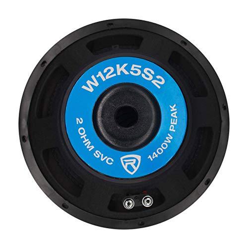 Rockville Rockville K5 W12K5S2 12" 1400w 2 Ohm Car Audio Subwoofer Sub 350w RMS CEA Rated!, Black