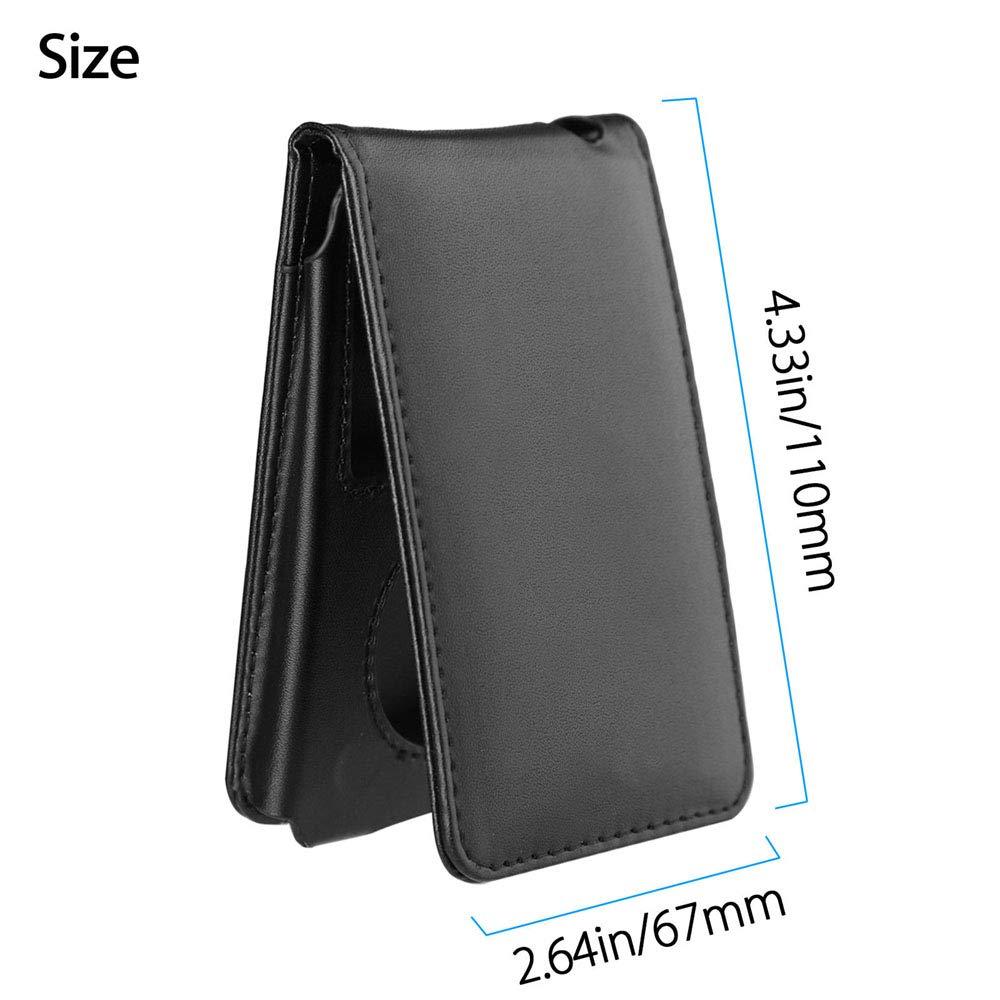 AudioPartner Leather Protective Shell Case Cover for Apple iPod Classic 6th 7th 80GB, 120GB Thin 160GB and iPod Video 5th 30gb with Belt Clip + Screen Protector-10.5mm Thickness Thin Version