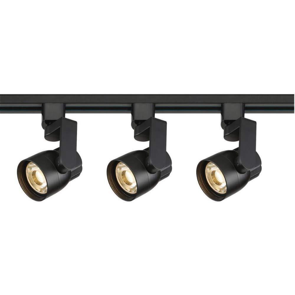 Satco Nuvo TK424 Three Light Track Kit, 3, Black