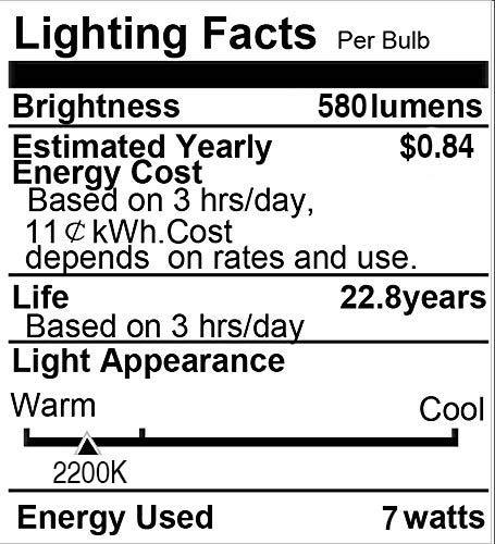 ProPOW ProPOW Yellow Bug Light Bulb, 7W Dusk to Dawn Bug Light Bulbs 40W Equivalent Light Sensor Bulb A19 Smart Auto on/Off LED Bulbs Outdoor Bug Bulbs 580 Lumens Porch Lights(Non-Dimmable,Amber Yellow,E26)