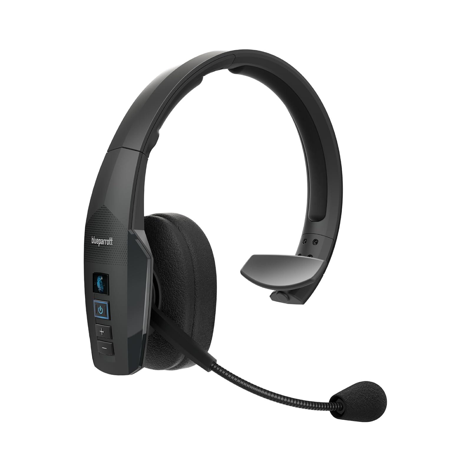 BlueParrott BlueParrott B450-XT Noise Cancelling Trucker Bluetooth Headset  Updated Design with Industry Leading Sound & Improved Comfort, Ideal for Anyone On The Go, Up to 24 Hours of Talk Time, Black