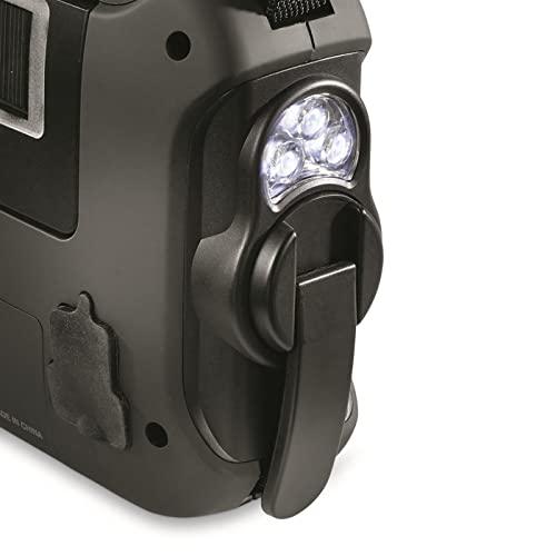 HQ ISSUE HQ ISSUE Digital Multi-Band Solar Powered, Weather Radio and Emergency Radio with Emergency Light Olive Drab