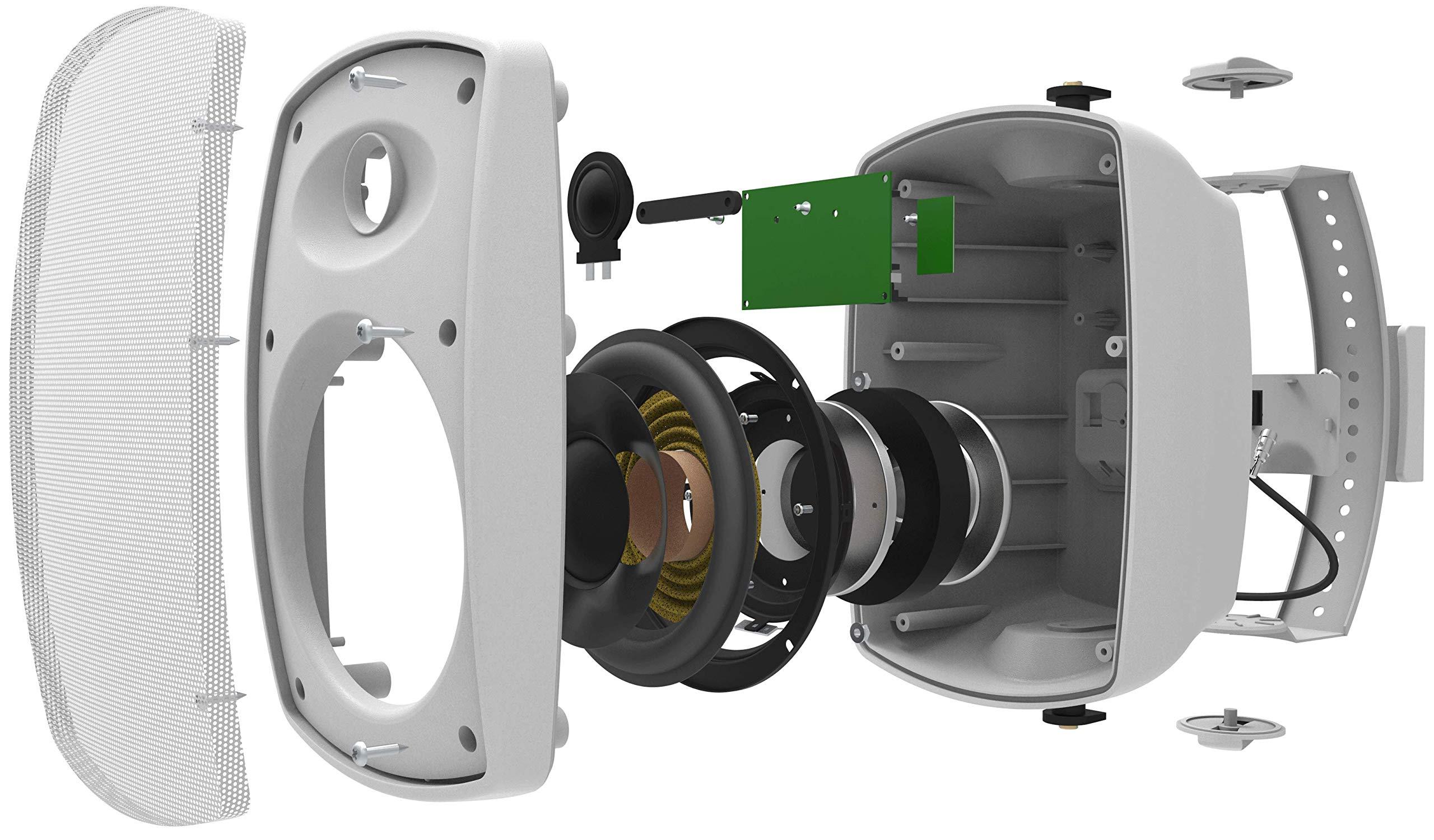 OSD Audio OSD Audio 5.25\" Wireless BT Outdoor Patio Speaker Architectural Stereo Pair Black BTP525 Long Range