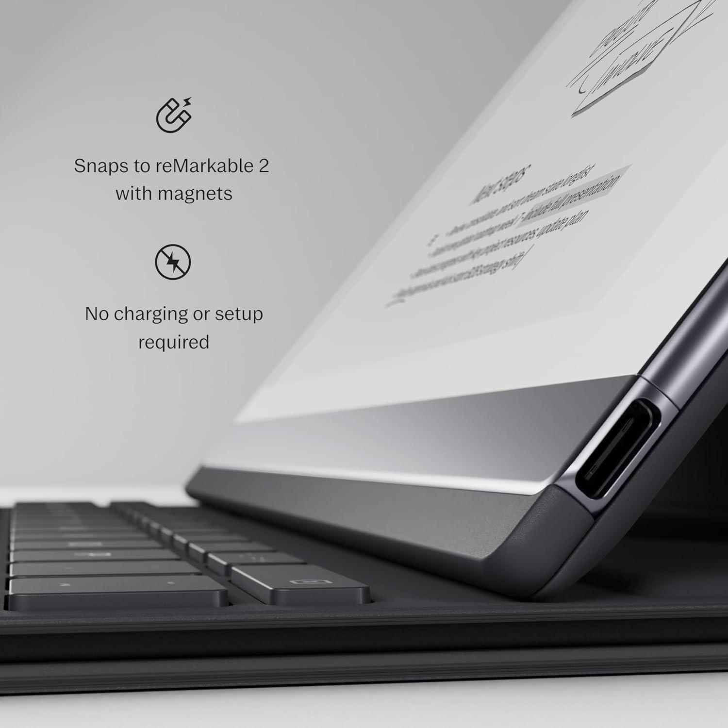 reMarkable reMarkable 2 Type Folio - Brown | Keyboard for The 2 Paper Tablet | US English