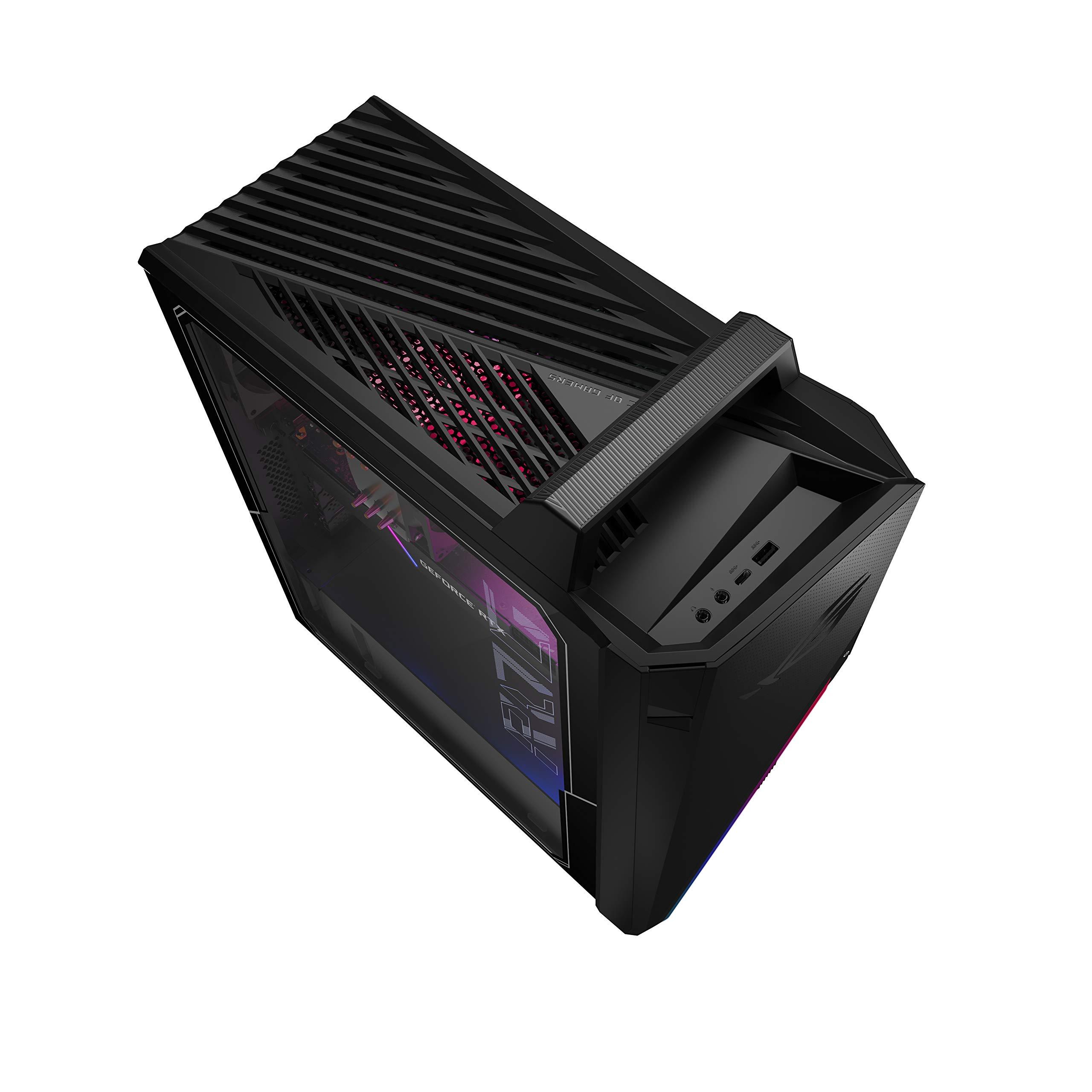 ASUS ROG Strix G15CK Gaming Desktop PC, Intel Core i7-10700KF, GeForce RTX 2060 SUPER, 16GB DDR4 RAM, 512GB SSD, Wi-Fi 6, ROG Strix Flare Keyboard & Gladius II Mouse, Windows 10 Home, G15CK-BS764