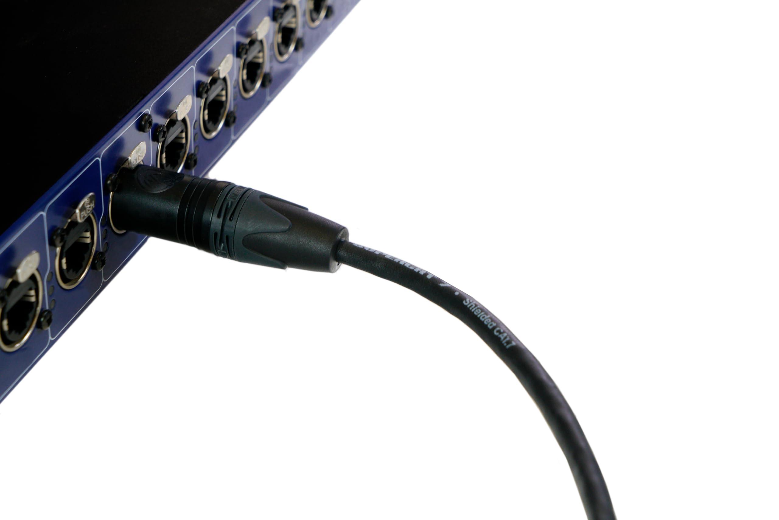 Sound Tools SuperCAT 7 Shielded EtherCON Cable (200 feet, Black) - Flexible Polyurethane Jacket, Neutrik Connectors, 10Gbps Speed, CAT7 Standard