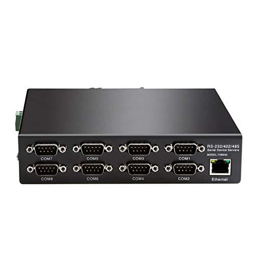 diewu diewu 8 Ports RS232 RS485 RS422 to Ethernet TCP/IP Converter Multiple Serial Device Server Switch Modbus Gateway