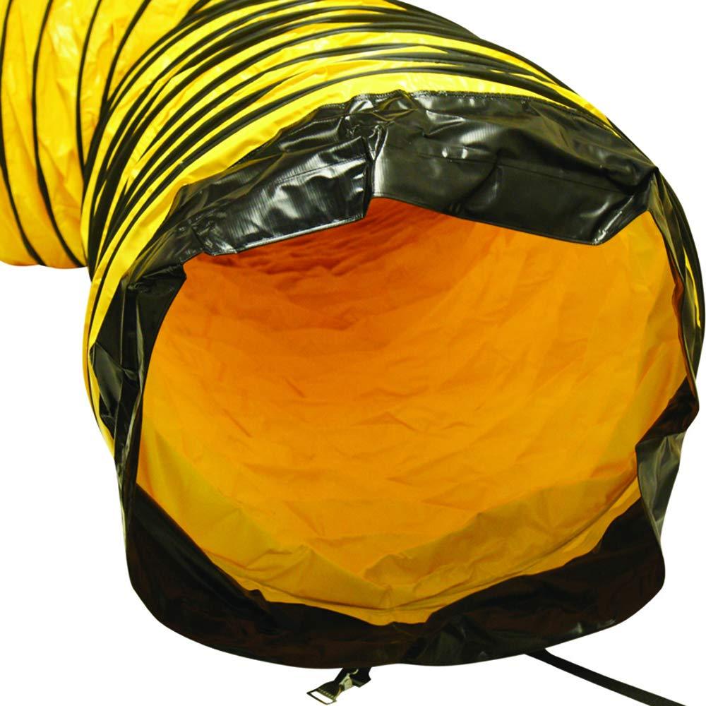 Rubber-Cal Rubber-Cal \"Air Ventilator Yellow\" Ventilation Duct Hose, 18 x 25-Feet