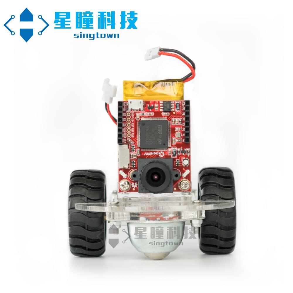 OpenMV OpenMV SingTown Smart Robotic AGV Car Kit Genuine, Auto Tracking Color Balls or Following Lines, Apply to Cam H7 Plus, Cam H7, Cam M7, Cam H7 R2